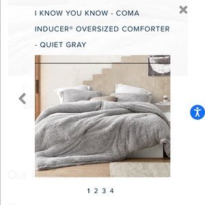 New BYourBed coma inducer comforter and pillow cover. Fits up to king bed